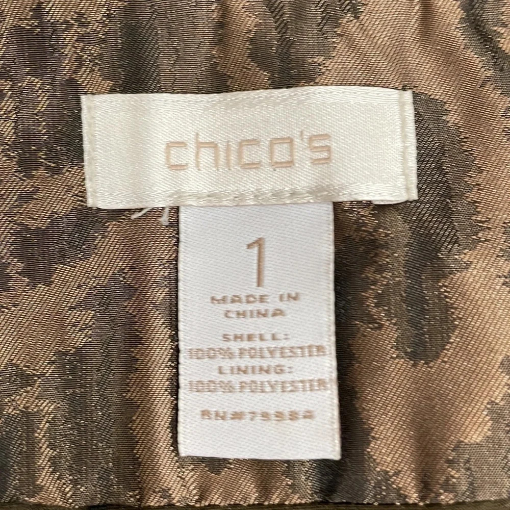 Women's Brown Leopard Print Blazer Jacket - Picture 15 of 16
